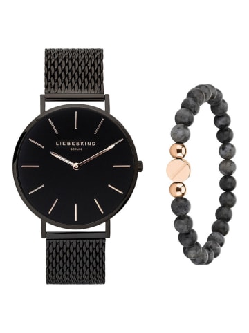 Liebeskind 2tlg. Schmuckset in Schwarz