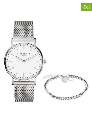 Liebeskind 2-częściowy zestaw w kolorze srebrnym