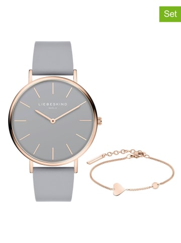 Liebeskind 2tlg. Schmuckset in Roségold/ Grau