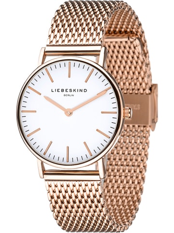 Liebeskind Quarzuhr in Roségold/ Weiß