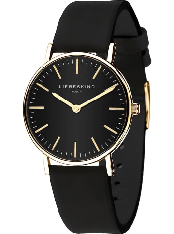 Liebeskind Quarzuhr in Schwarz/ Gold