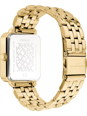 Liebeskind Kwartshorloge goudkleurig/wit