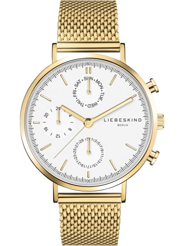 Liebeskind Quarzuhr in Gold/ Weiß