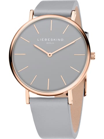 Liebeskind Kwartshorloge grijs/roségoudkleurig