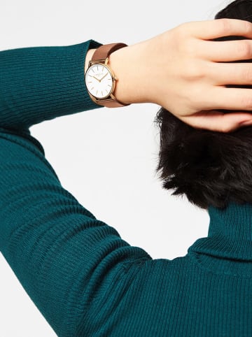 Liebeskind Quarzuhr in Hellbraun/ Gold/ Weiß