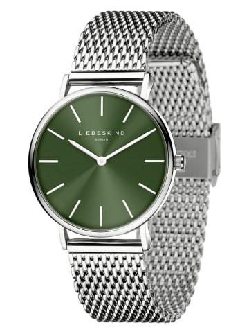 Liebeskind Quarzuhr in Silber/ Khaki