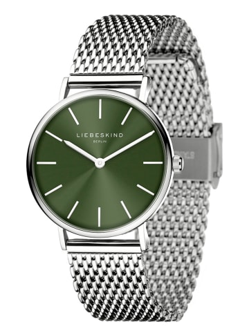 Liebeskind Quarzuhr in Silber/ Khaki