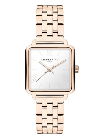 Liebeskind Kwartshorloge roségoudkleurig/wit