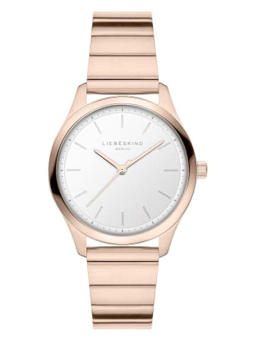 Liebeskind Kwartshorloge roségoudkleurig/wit