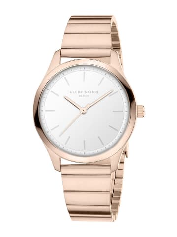 Liebeskind Kwartshorloge roségoudkleurig/wit