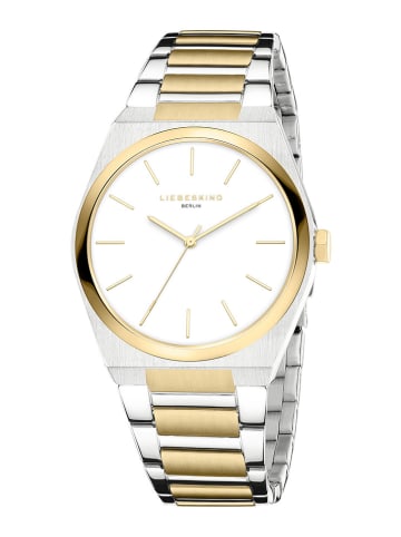 Liebeskind Quarzuhr in Gold-Silber/ Weiß