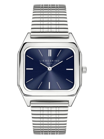 Liebeskind Quarzuhr in Silber/ Dunkelblau