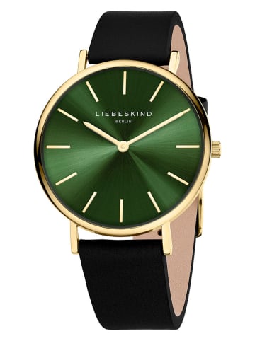 Liebeskind Quarzuhr in Schwarz/ Gold/ Grün