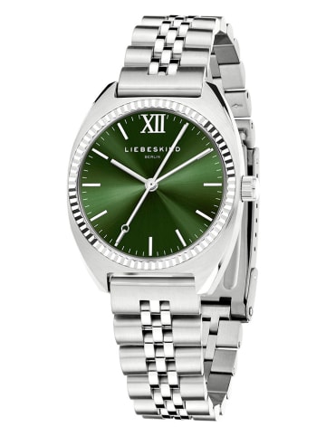 Liebeskind Zegarek kwarcowy w kolorze srebrno-zielonym