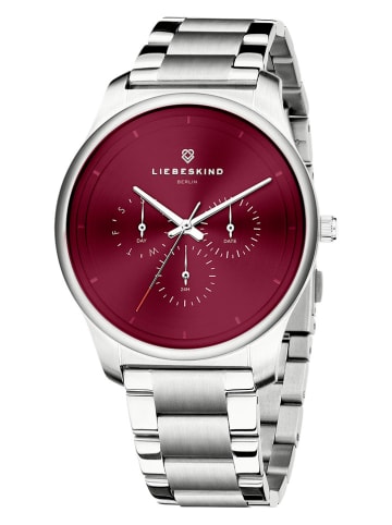 Liebeskind Chronograaf zilverkleurig/bordeaux
