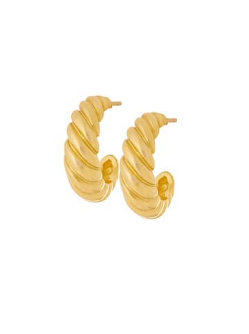 Ania Kruk Pozłacane kolczyki-półkreole