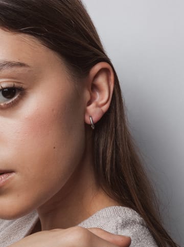 Ania Kruk Srebrne kolczyki-kreole