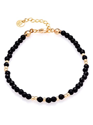 Ania Kruk Pozłacana bransoletka z onyksami