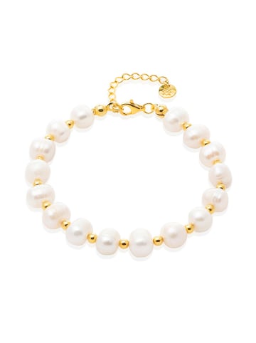 Ania Kruk Pozłacana bransoletka z perłami