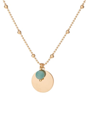 Ania Kruk Pozłacany naszyjnik z elementami ozdobnymi - dł. 42 cm