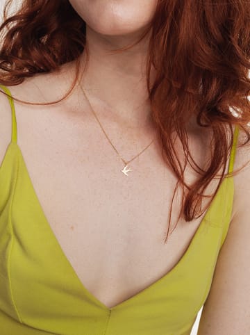 Ania Kruk Pozłacany naszyjnik z zawieszką - dł. 41 cm