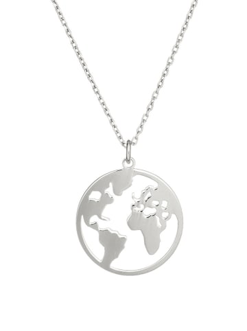 Ania Kruk Srebrny naszyjnik z zawieszką - dł. 42 cm