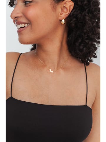 Ania Kruk Pozłacany naszyjnik z elementem ozdobnym - dł. 40 cm