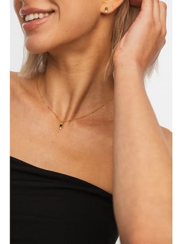 Ania Kruk Pozłacane kolczyki-wkrętki z cyrkoniami