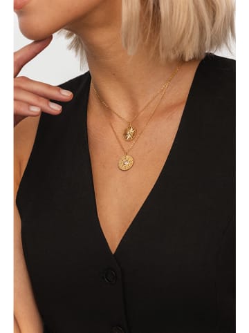 Ania Kruk Pozłacany naszyjnik z zawieszką - dł. 42 cm