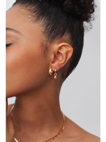 Ania Kruk Pozłacane kolczyki-kreole