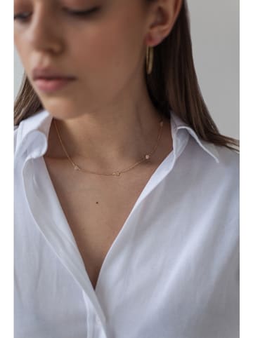 Ania Kruk Pozłacany naszyjnik z elementami ozdobnymi - dł. 37 cm