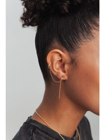 Ania Kruk Pozłacana nausznica z cyrkonią