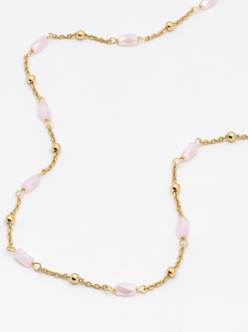 Ania Kruk Pozłacany naszyjnik z elementami ozdobnymi - dł. 35 cm