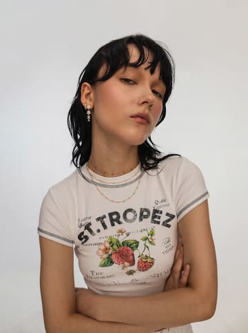 Ania Kruk Pozłacany naszyjnik z elementami ozdobnymi - dł. 35 cm