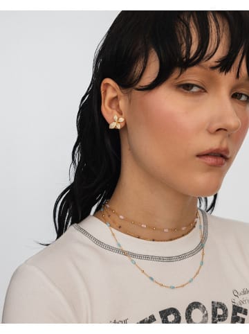 Ania Kruk Pozłacany naszyjnik z elementami ozdobnymi - dł. 35 cm