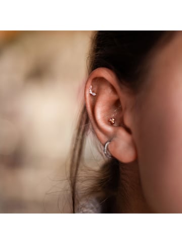 Ania Kruk Pozłacany piercing z cyrkoniami