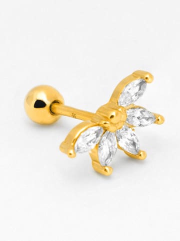 Ania Kruk Pozłacany piercing z cyrkoniami