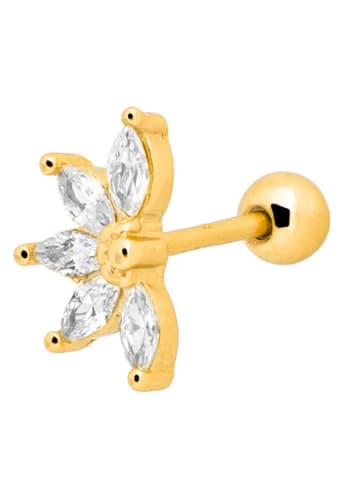 Ania Kruk Pozłacany piercing z cyrkoniami