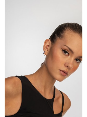 Ania Kruk Pozłacany piercing z cyrkonią