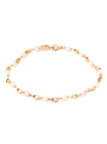 Ania Kruk Gold-Armkette mit Perlen
