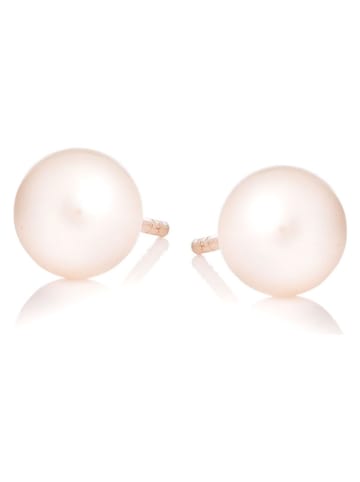 Ania Kruk Złote kolczyki-wkrętki z perłami