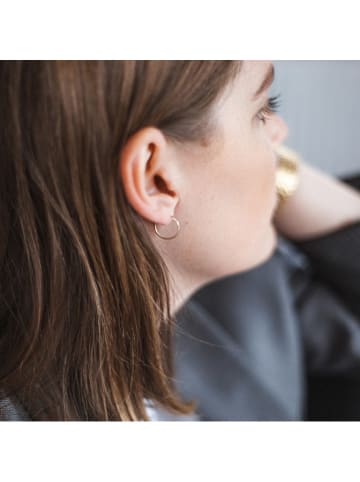 Ania Kruk Złote kolczyki-kreole