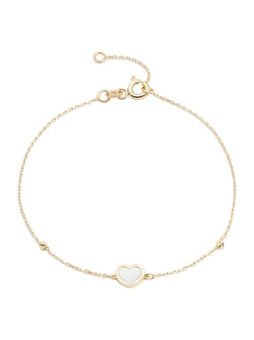 Ania Kruk Złota bransoletka z masą perłową