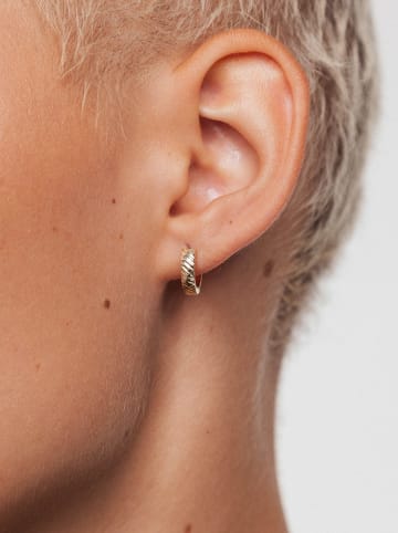 Ania Kruk Złote kolczyki-kreole