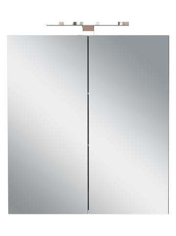 Germania LED-Spiegelschrank ''1395'' in Anthrazit - (B)60 x (H)71 x (T)23 cm