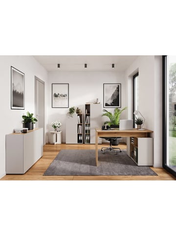 Germania Bureau "Adrano" lichtbruin/wit - (B)120 x (H)74 x (D)90 cm