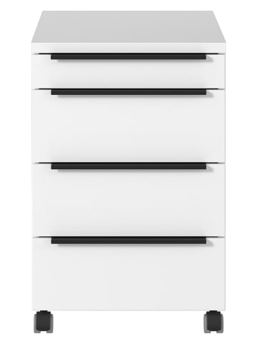 Germania Rollcontainer "Mailand" in Weiß - (B)42 x (H)63 x (T)60 cm