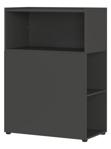 Germania Standregal ''Mailand'' in Dunkelgrau - (B)80 x (H)112 x (T)44 cm