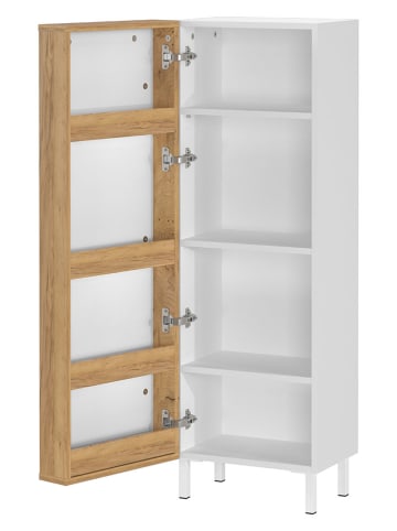 Germania Mediumkast "Topeka" wit - (B)39 x (H)120 x (D)35 cm