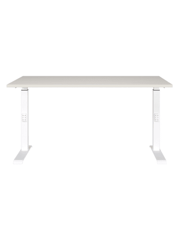 Germania Bureau "Mailand" grijs/wit - (B)140 x (H)91 x (D)80 cm